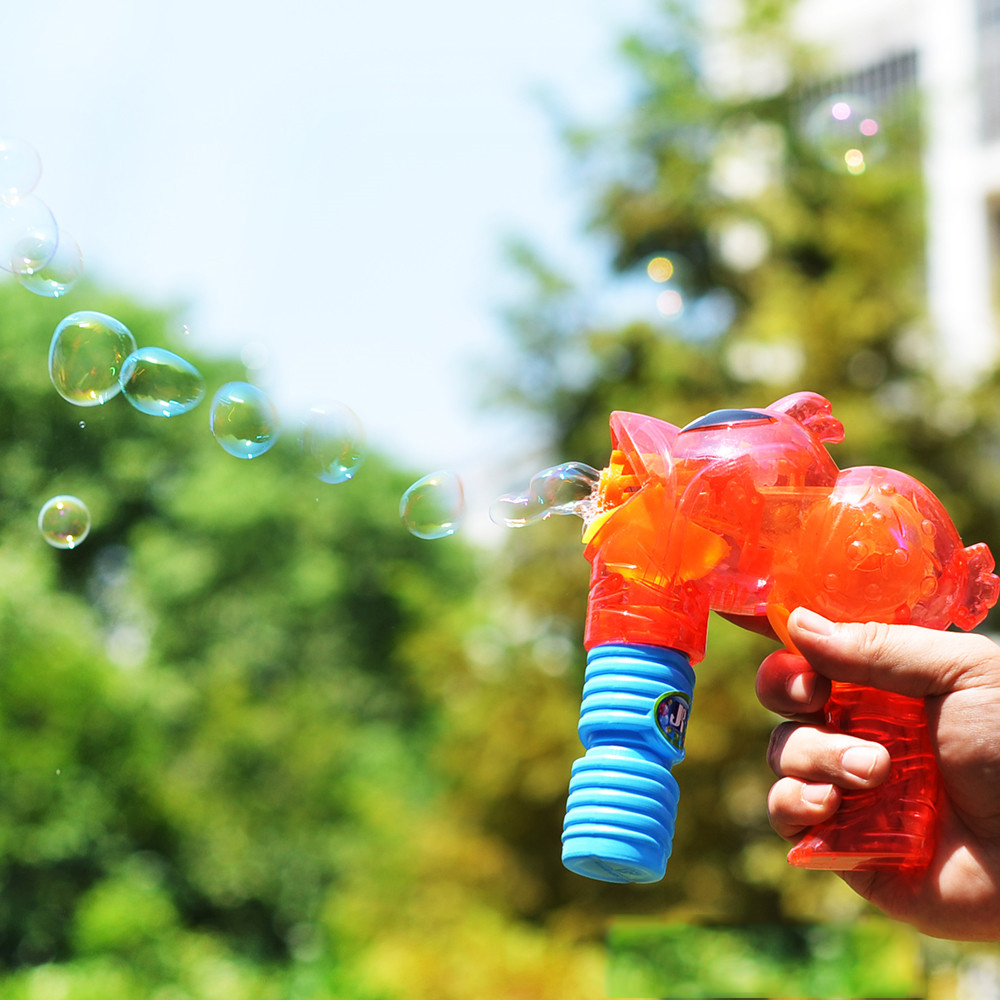 Automatic full automatic bubble gun self generating bag light bubble blowing machine angry birds