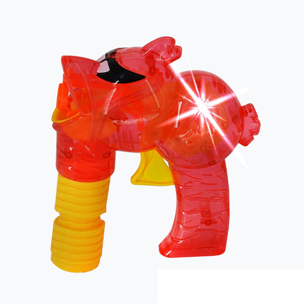 Automatic full automatic bubble gun self generating bag light bubble blowing machine angry birds
