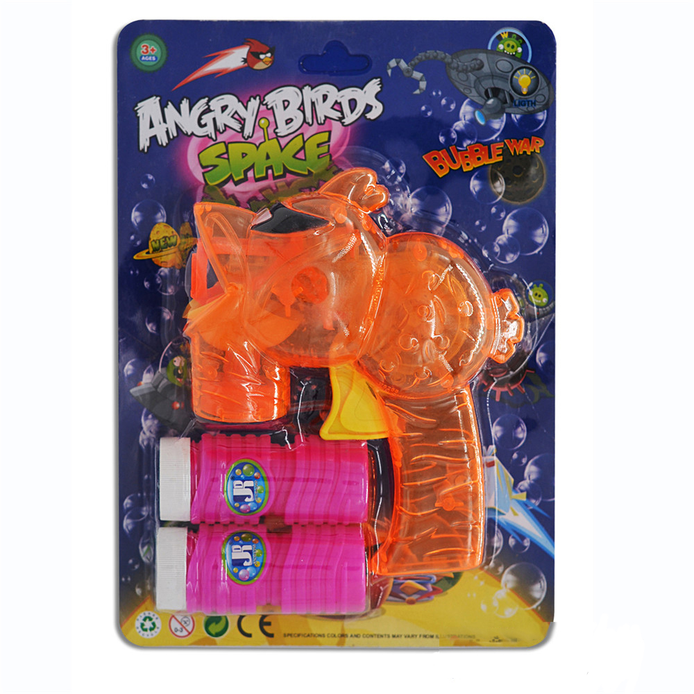 Automatic full automatic bubble gun self generating bag light bubble blowing machine angry birds