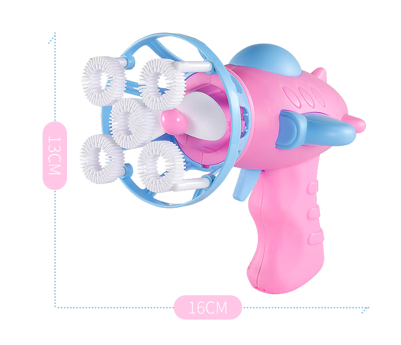 Children&#039;s full automatic bubble blowing machine electric bubble gun supplement vacuole bubble water toy girl heart douyin the same style