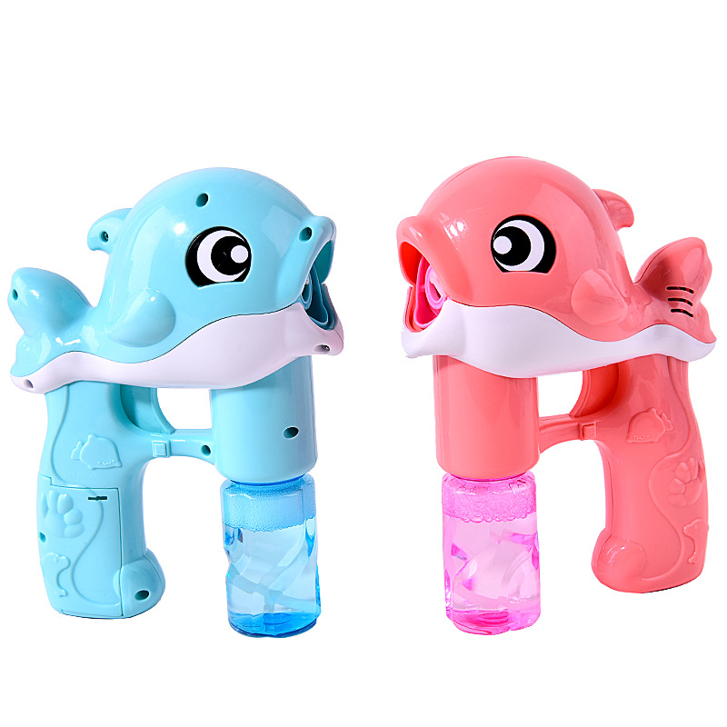 Full-Automatic Dolphin Bubble Gun Children&#039;s Electric Bubble Blowing Toy Kindergarten Graduation Gift Park Stall Gift