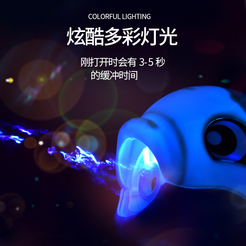 Full-Automatic Dolphin Bubble Gun Children&#039;s Electric Bubble Blowing Toy Kindergarten Graduation Gift Park Stall Gift