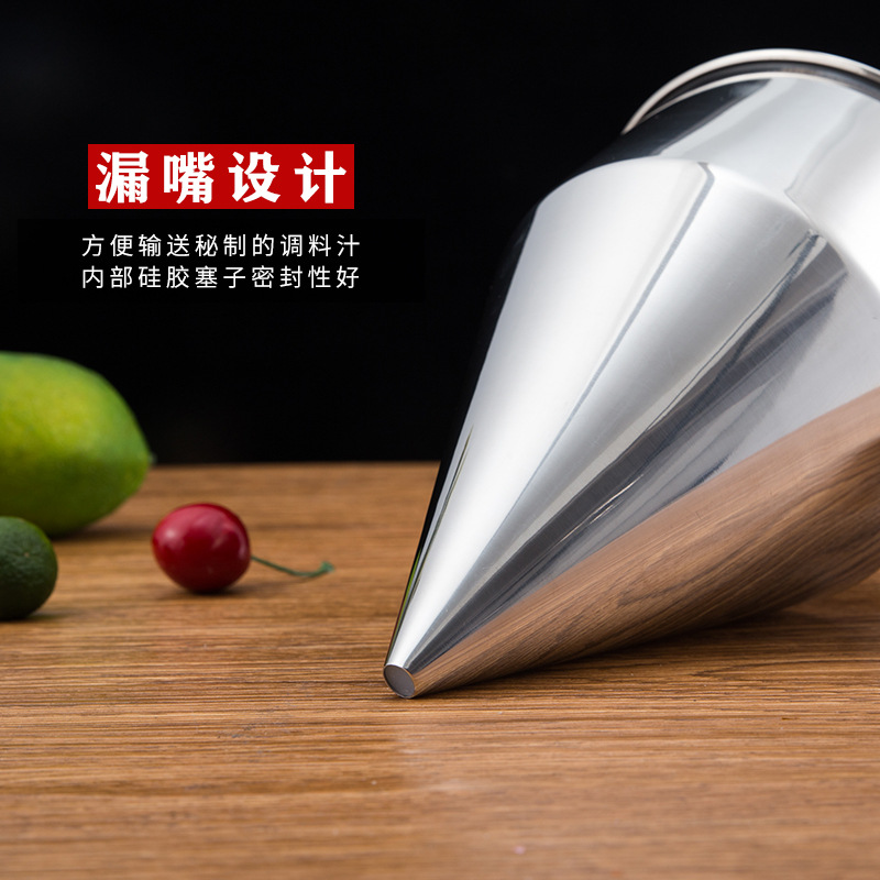 Octopus Chibi Maruko-Chan Tool Fish Ball Funnel Cone Funnel Stainless Steel Fish Ball Funnel with Shelf Wholesale