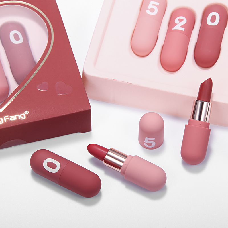 Mini Capsule Lipstick Kit Velvet Matte Matte Lipstick Niche Brand Maruko Lipstick Valentine&#039;s Day