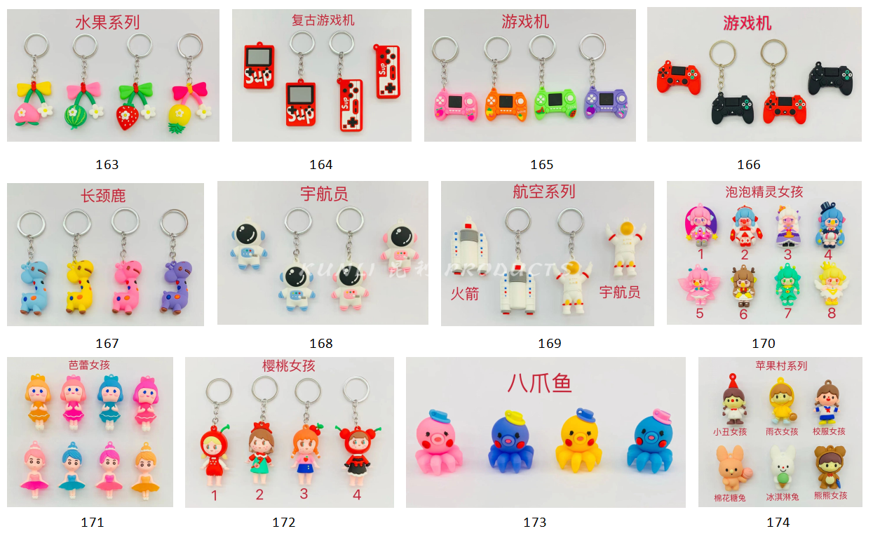 PVC Keychain Cherry Maruko Soft Glue Silicone Doll Cartoon Key Chain Bag Pendant Accessories Spot PVC Keychain Cherry Maruko Soft Glue Silicone Doll Cartoon Key Chain Bag Pendant Accessories Spot