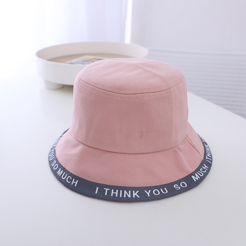 Cartoon Dog Letter Cap Bucket Hat Girls 1-4 Years Old Autumn Maruko
