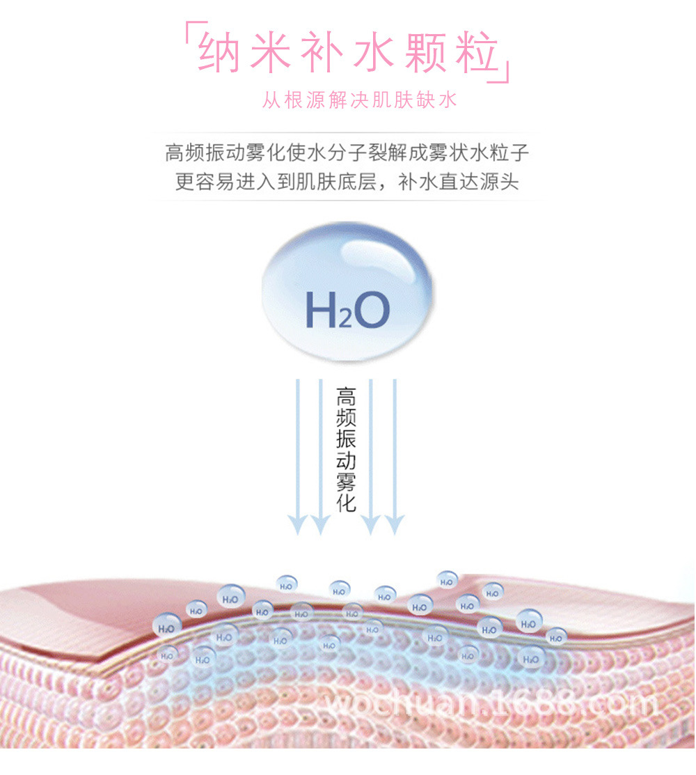 Maruko Water Replenishing Instrument Humidifier Facial Steamer USB Charging Portable Nano Spray Device Alcohol Spraying