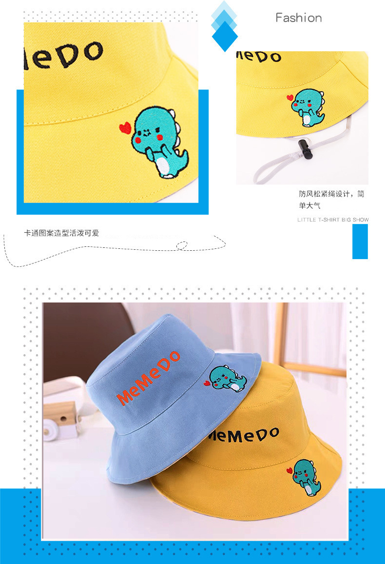 Children's Hat Spring and Autumn Sun Hat Bucket Hat Wide Brim Sun Protection Cute Super Maruko