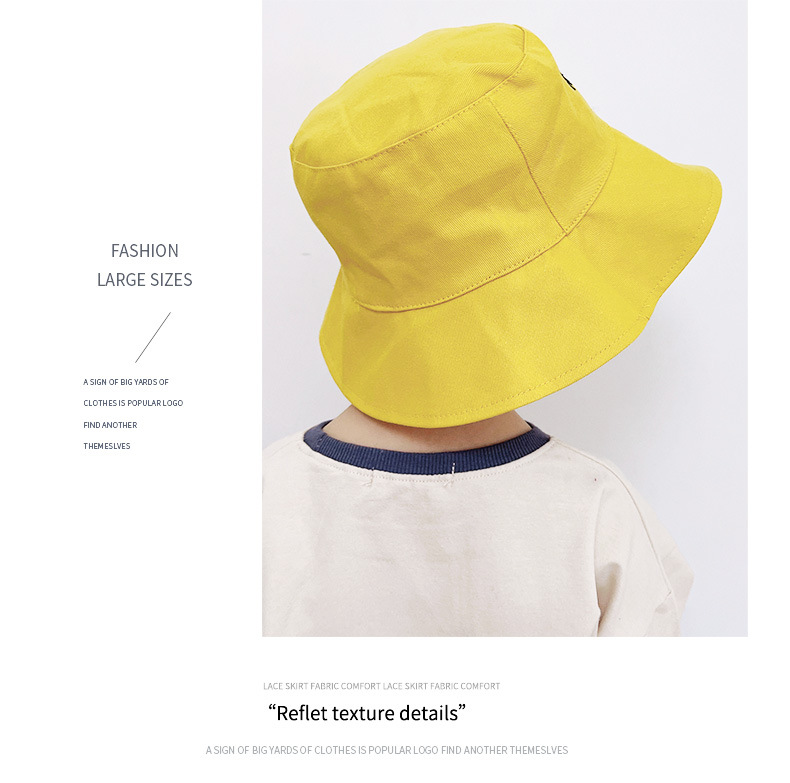 Children's Hat Spring and Autumn Sun Hat Bucket Hat Wide Brim Sun Protection Cute Super Maruko