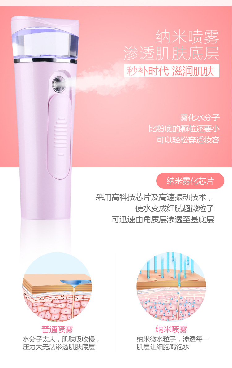 Maruko Replenishing Instrument Spray Face Dehumidifier Beauty Instrument Facial Vaporizer Can Be Used as Power Bank Maruko Replenishing Instrument Spray Face Dehumidifier Beauty Instrument Facial Vaporizer Can Be Used as Power Bank
