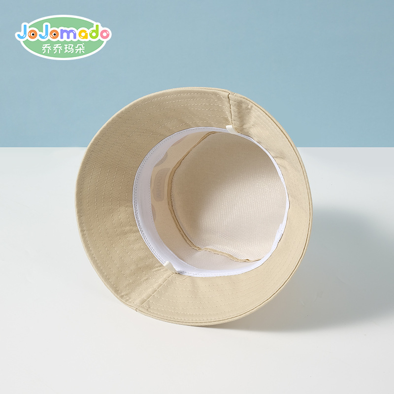 Summer New Pure Color Cartoon Expression Casual Children Bucket Hat Sun Protection Sunshade Outdoor Maruko