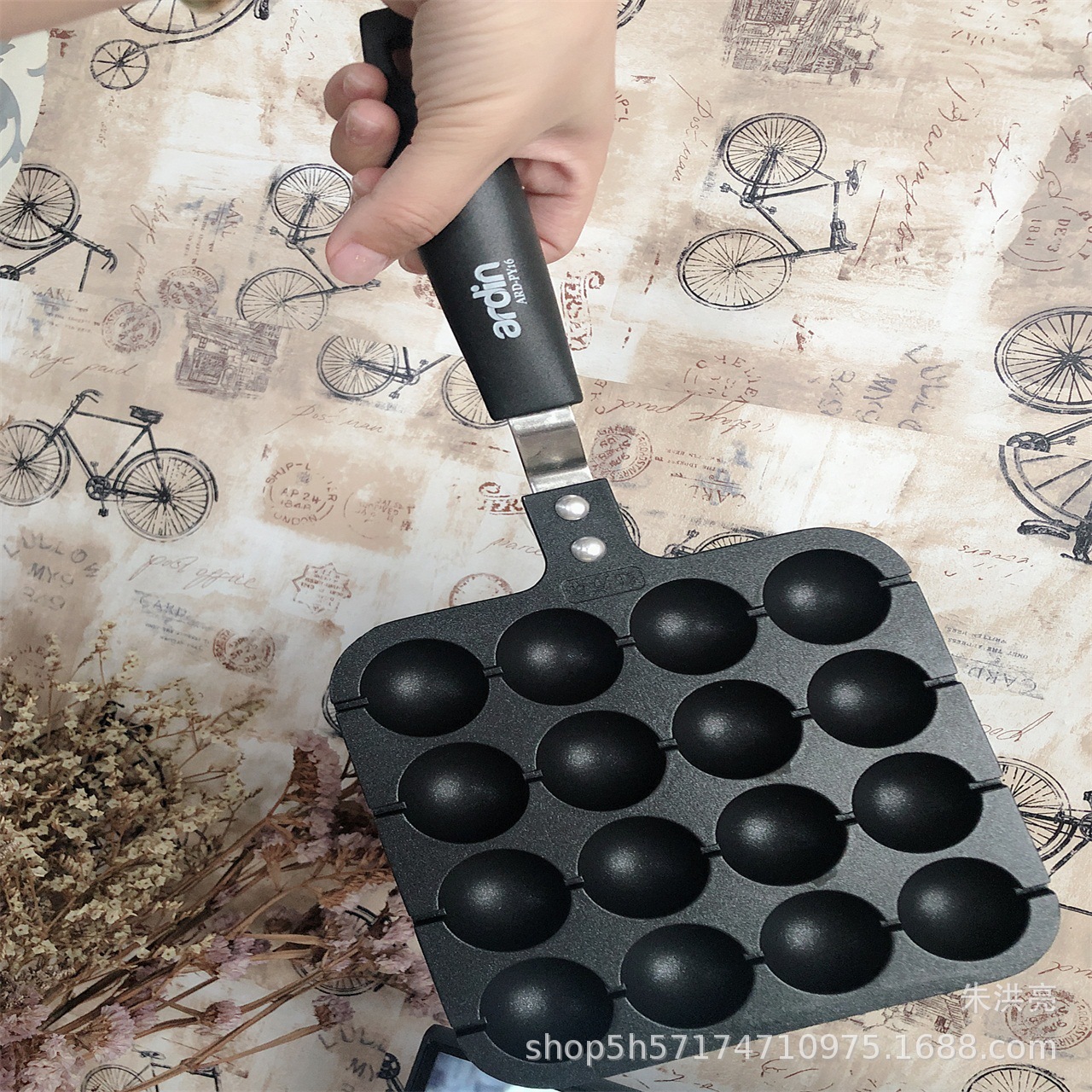  16-Hole Gas Quail Egg Baking Tray Household Quail Egg Baking Tray Octopus Chibi Maruko-Chan Roast Bird Egg