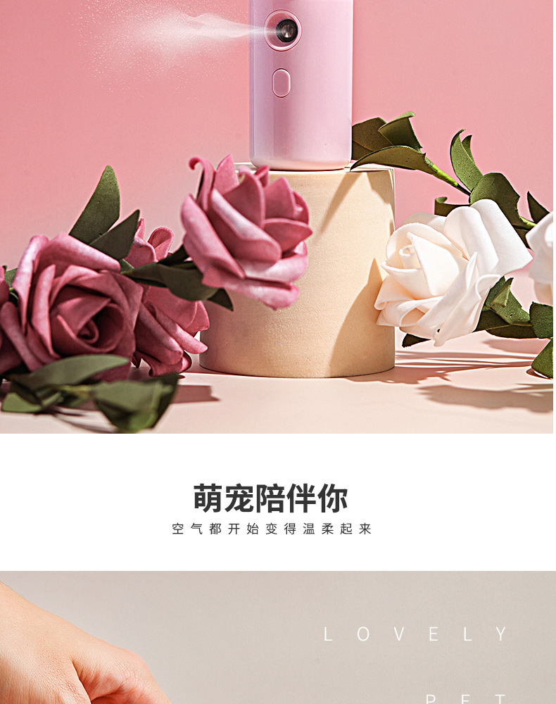 Maruko Pet Water Replenishing Instrument USB Rechargeable Humidifier Nano Spray Facial Vaporizer Facial Beauty Sprayer