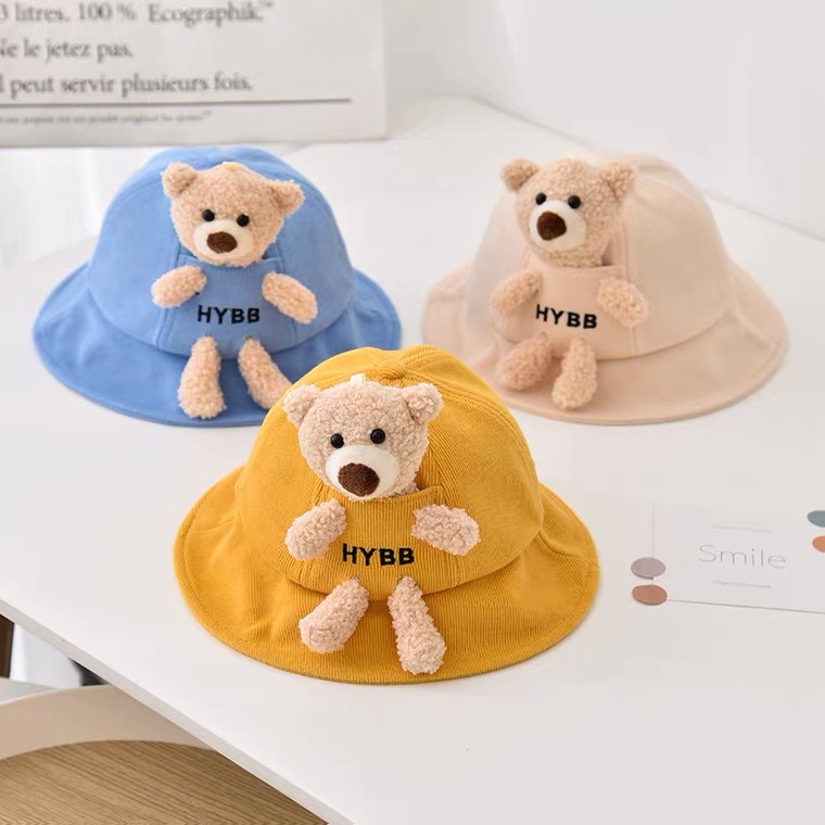 Baby Hat 2021 Spring and Autumn Korean Style Baby Cute Super Cute Bucket Hat Boys and Maruko