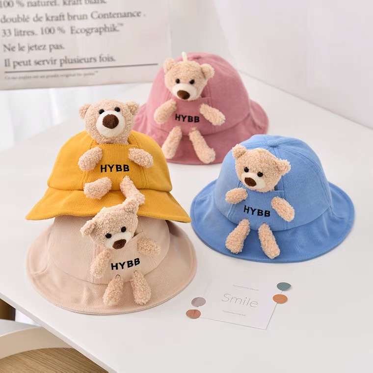 Baby Hat 2021 Spring and Autumn Korean Style Baby Cute Super Cute Bucket Hat Boys and Maruko