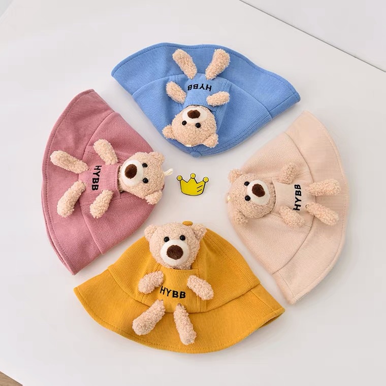 Baby Hat 2021 Spring and Autumn Korean Style Baby Cute Super Cute Bucket Hat Boys and Maruko