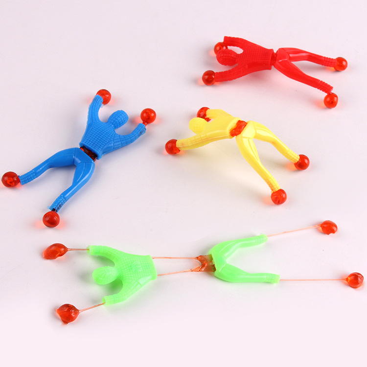 Hot Sale Fun Creative Flip Bucket Wall Climbing Superman Spider-Man Sticky Wall Climbing Spider-Man Toy