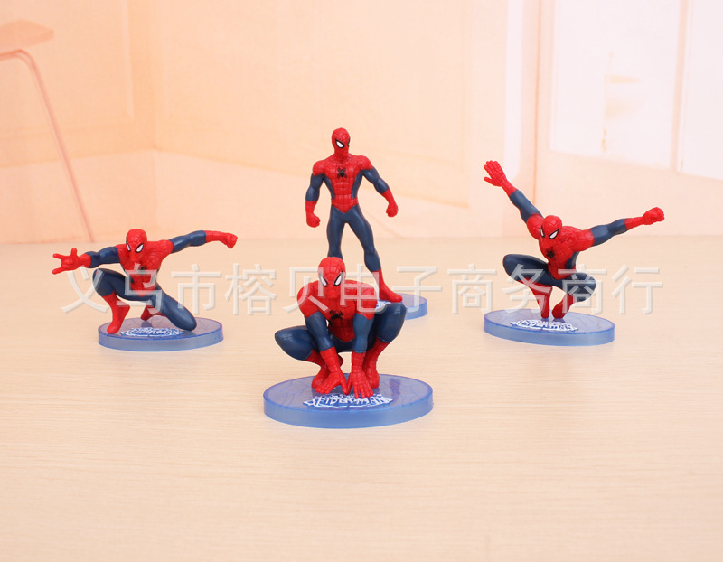PVC Solid Spider-Man Cake Decorative Ornaments Toy Garage Kit Doll Model Situation Cake Ornaments PVC Solid Spider-Man Cake Decorative Ornaments Toy Garage Kit Doll Model Situation Cake Ornaments