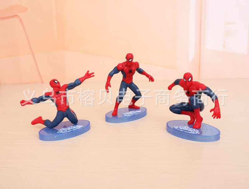 PVC Solid Spider-Man Cake Decorative Ornaments Toy Garage Kit Doll Model Situation Cake Ornaments PVC Solid Spider-Man Cake Decorative Ornaments Toy Garage Kit Doll Model Situation Cake Ornaments