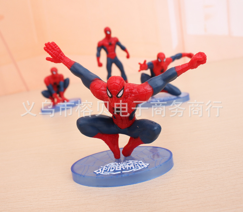 PVC Solid Spider-Man Cake Decorative Ornaments Toy Garage Kit Doll Model Situation Cake Ornaments PVC Solid Spider-Man Cake Decorative Ornaments Toy Garage Kit Doll Model Situation Cake Ornaments