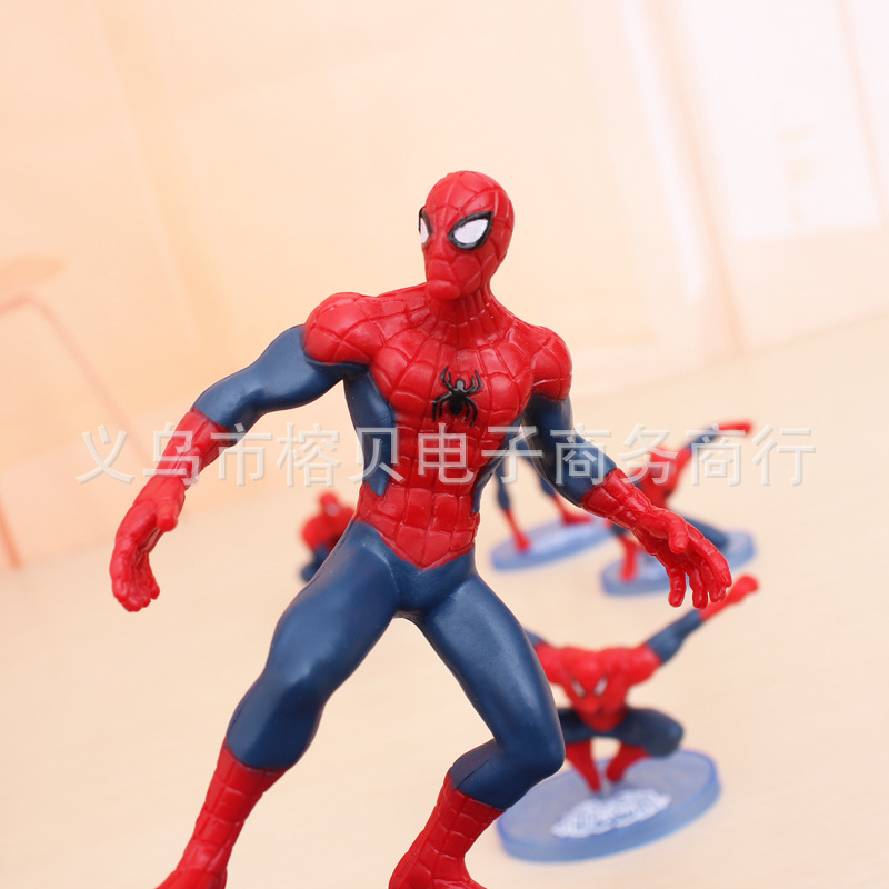PVC Solid Spider-Man Cake Decorative Ornaments Toy Garage Kit Doll Model Situation Cake Ornaments PVC Solid Spider-Man Cake Decorative Ornaments Toy Garage Kit Doll Model Situation Cake Ornaments