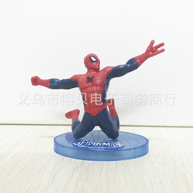 PVC Solid Spider-Man Cake Decorative Ornaments Toy Garage Kit Doll Model Situation Cake Ornaments PVC Solid Spider-Man Cake Decorative Ornaments Toy Garage Kit Doll Model Situation Cake Ornaments