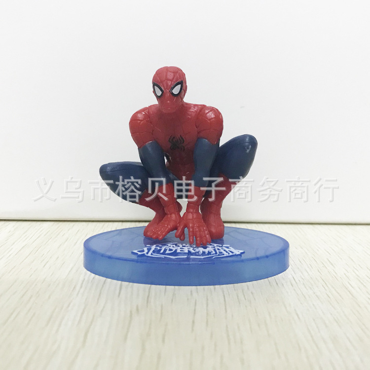 PVC Solid Spider-Man Cake Decorative Ornaments Toy Garage Kit Doll Model Situation Cake Ornaments PVC Solid Spider-Man Cake Decorative Ornaments Toy Garage Kit Doll Model Situation Cake Ornaments