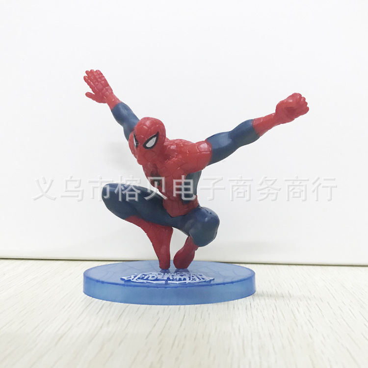 PVC Solid Spider-Man Cake Decorative Ornaments Toy Garage Kit Doll Model Situation Cake Ornaments PVC Solid Spider-Man Cake Decorative Ornaments Toy Garage Kit Doll Model Situation Cake Ornaments