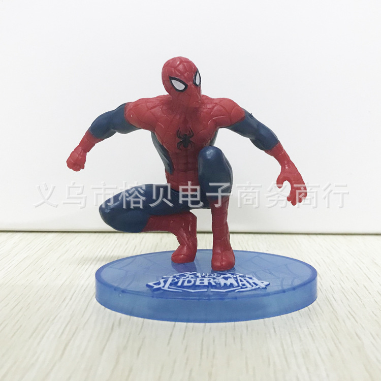 PVC Solid Spider-Man Cake Decorative Ornaments Toy Garage Kit Doll Model Situation Cake Ornaments PVC Solid Spider-Man Cake Decorative Ornaments Toy Garage Kit Doll Model Situation Cake Ornaments