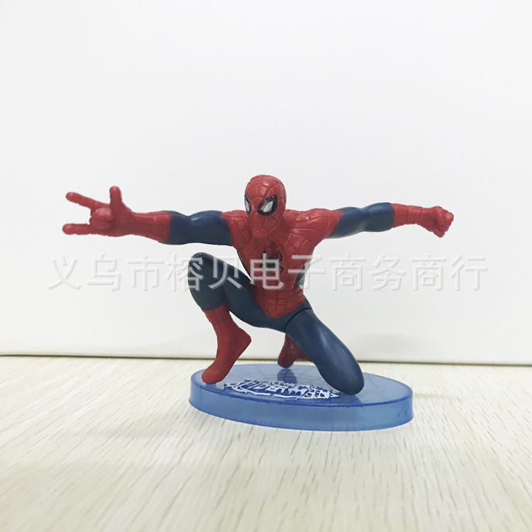 PVC Solid Spider-Man Cake Decorative Ornaments Toy Garage Kit Doll Model Situation Cake Ornaments PVC Solid Spider-Man Cake Decorative Ornaments Toy Garage Kit Doll Model Situation Cake Ornaments