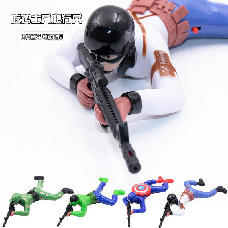 Bear out Electric Spider-Man Crawling Toy for Children with Light Sound Crawling Strong Brother Crawling Toy Wholesale