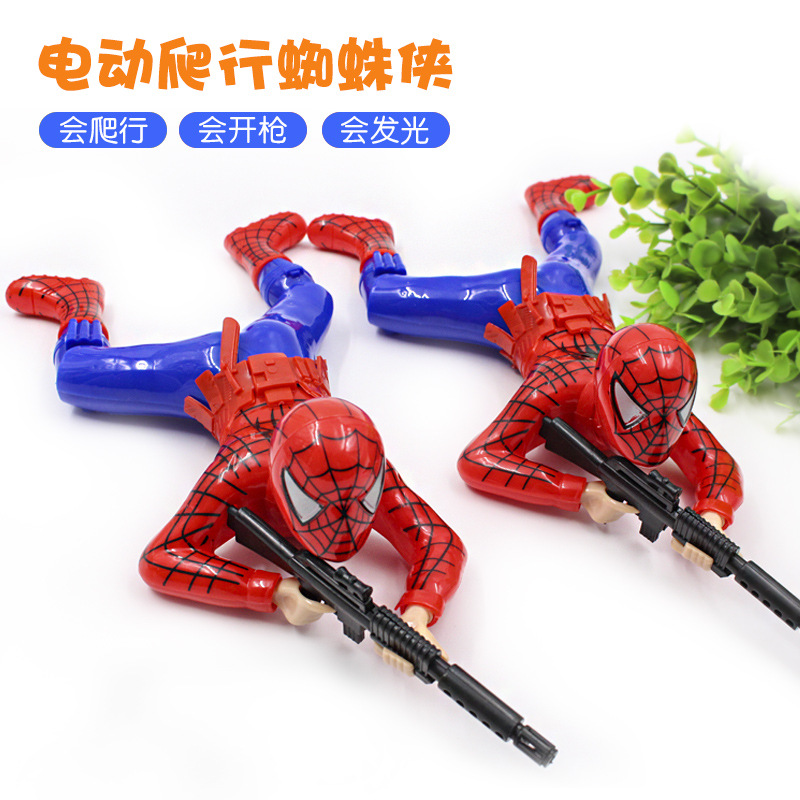 Bear out Electric Spider-Man Crawling Toy for Children with Light Sound Crawling Strong Brother Crawling Toy Wholesale
