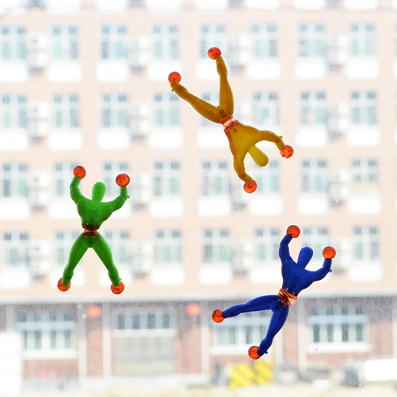 Wall Climbing Man Sticky Spider-Man Wall Climbing Superman Wall Climbing Man 2 Yuan Shop Traditional Toy Stall Hot Sale Toy