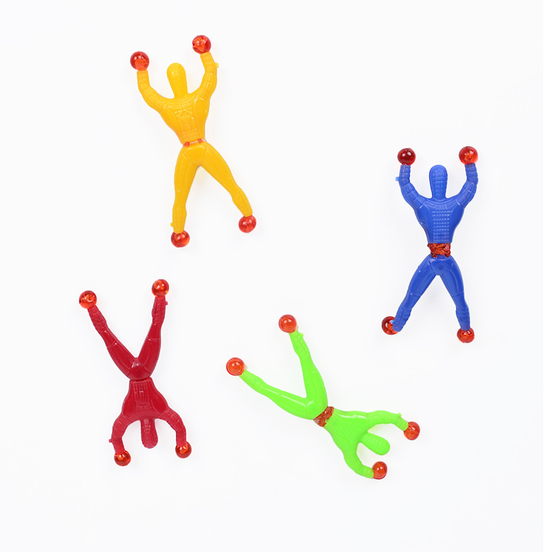 Wall Climbing Man Sticky Spider-Man Wall Climbing Superman Wall Climbing Man 2 Yuan Shop Traditional Toy Stall Hot Sale Toy