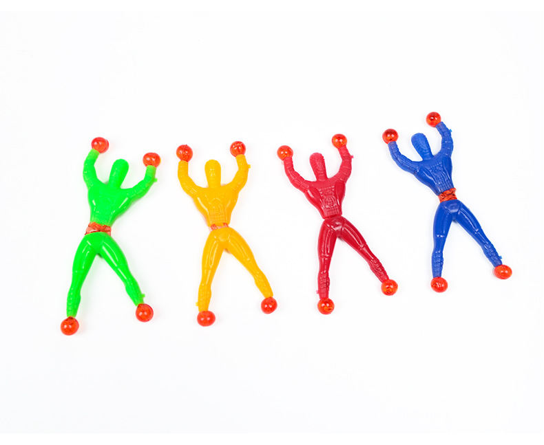 Wall Climbing Man Sticky Spider-Man Wall Climbing Superman Wall Climbing Man 2 Yuan Shop Traditional Toy Stall Hot Sale Toy