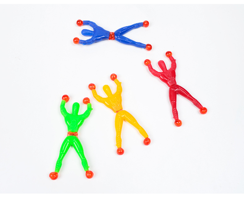 Wall Climbing Man Sticky Spider-Man Wall Climbing Superman Wall Climbing Man 2 Yuan Shop Traditional Toy Stall Hot Sale Toy
