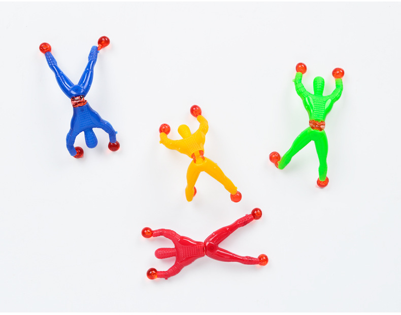 Wall Climbing Man Sticky Spider-Man Wall Climbing Superman Wall Climbing Man 2 Yuan Shop Traditional Toy Stall Hot Sale Toy