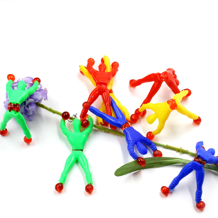 Wall Climbing Man Sticky Spider-Man Wall Climbing Superman Wall Climbing Man 2 Yuan Shop Traditional Toy Wall Climbing Spider Man