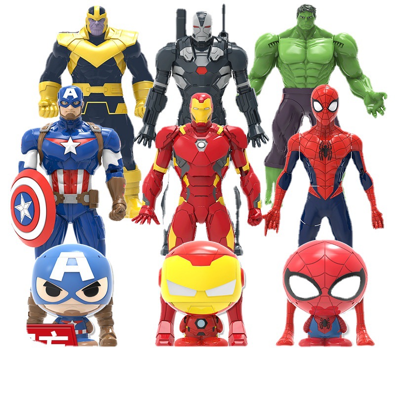 Spider-Man Toy Smart Marvel Avengers Iron Man Transformation Toy Boy Spider-Man Captain America Hulk