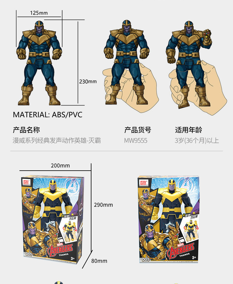 Spider-Man Toy Smart Marvel Avengers Iron Man Transformation Toy Boy Spider-Man Captain America Hulk