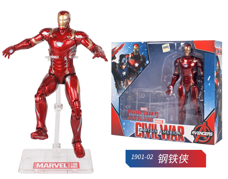 Marvel Toy Avengers 4 Spider-Man Iron Man Super Mobile Model stands version of the Manual