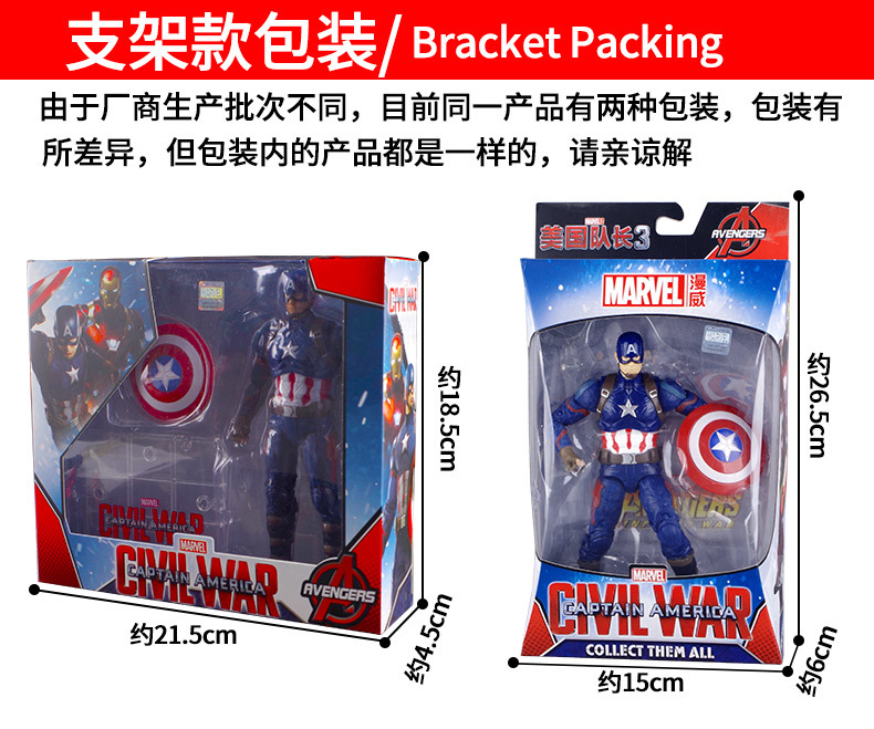 Genuine Zhongdong Marvel Avengers 4 Iron Man Captain America Spider-Man Thanos Doll Garage Kit Toy Spider-Man Toy