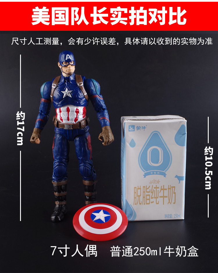 Genuine Zhongdong Marvel Avengers 4 Iron Man Captain America Spider-Man Thanos Doll Garage Kit Toy Spider-Man Toy