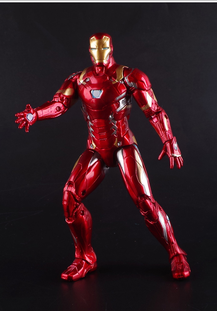 Genuine Zhongdong Marvel Avengers 4 Iron Man Captain America Spider-Man Thanos Doll Garage Kit Toy Spider-Man Toy