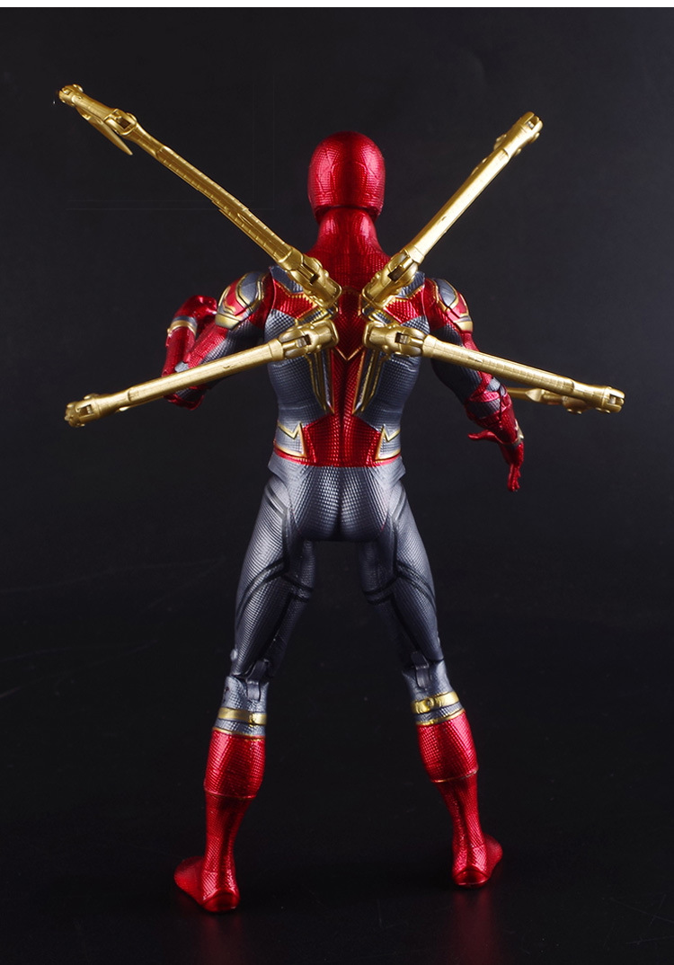 Genuine Zhongdong Marvel Avengers 4 Iron Man Captain America Spider-Man Thanos Doll Garage Kit Toy Spider-Man Toy