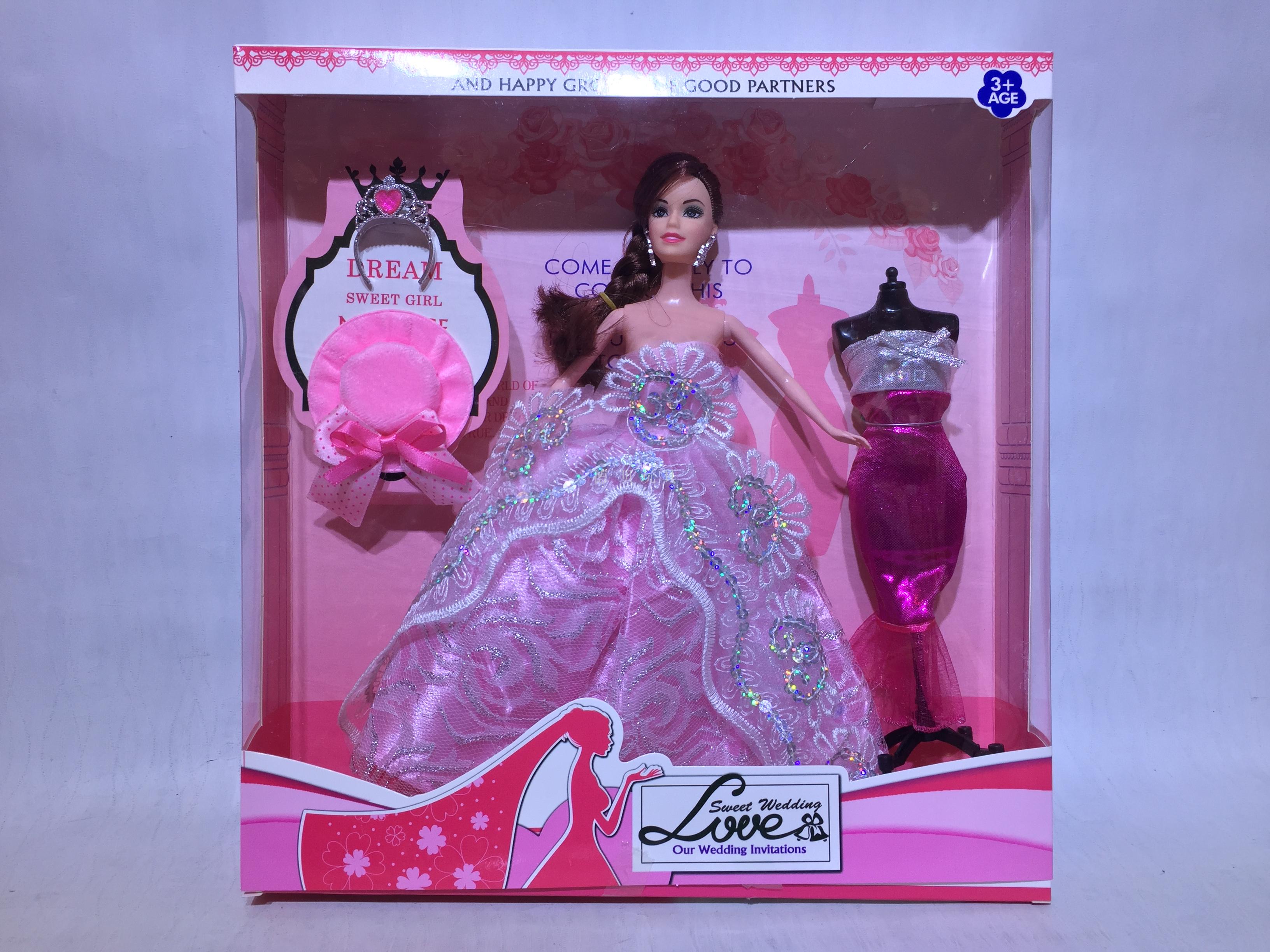 Barbie in an 11-inch wedding dress