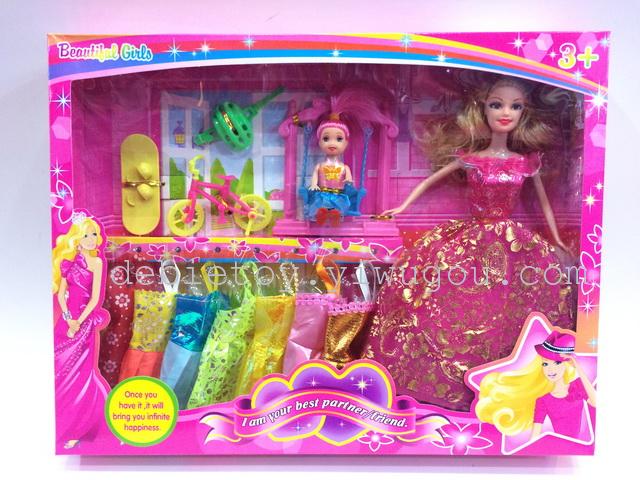 Barbie princess dress up in gift box set