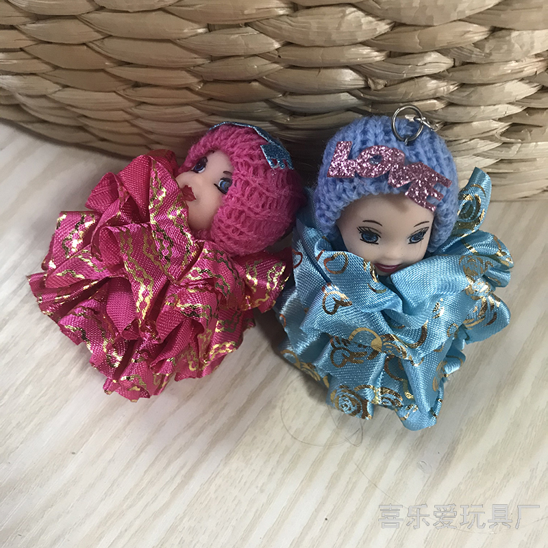 Web celebrity girls toy barbie mini gummy doll 8 cm with a hat surprise doll key pendant Web celebrity girls toy barbie mini gummy doll 8 cm with a hat surprise doll key pendant