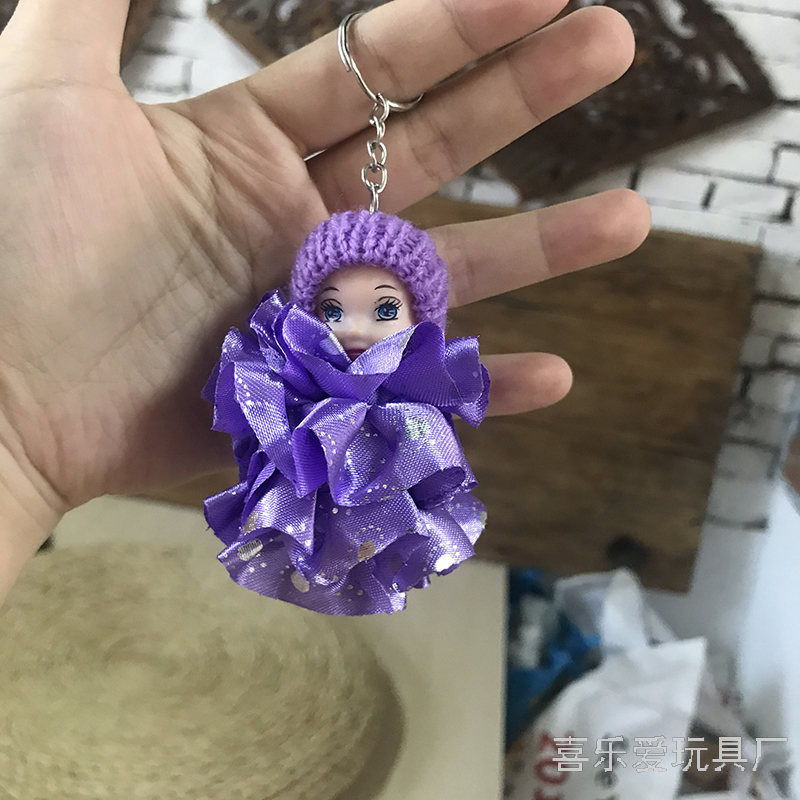 Web celebrity girls toy barbie mini gummy doll 8 cm with a hat surprise doll key pendant Web celebrity girls toy barbie mini gummy doll 8 cm with a hat surprise doll key pendant