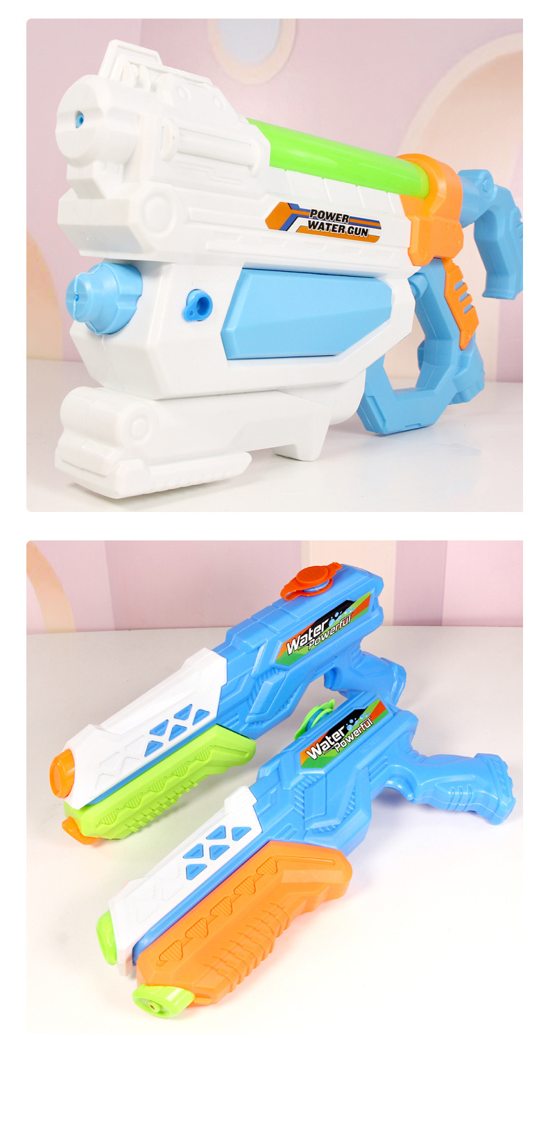 Children's Water Gun Toy Pull-out Boy Outdoor Water Beach Drifting Water Fight Large Bell Rocket Belt Water Gun